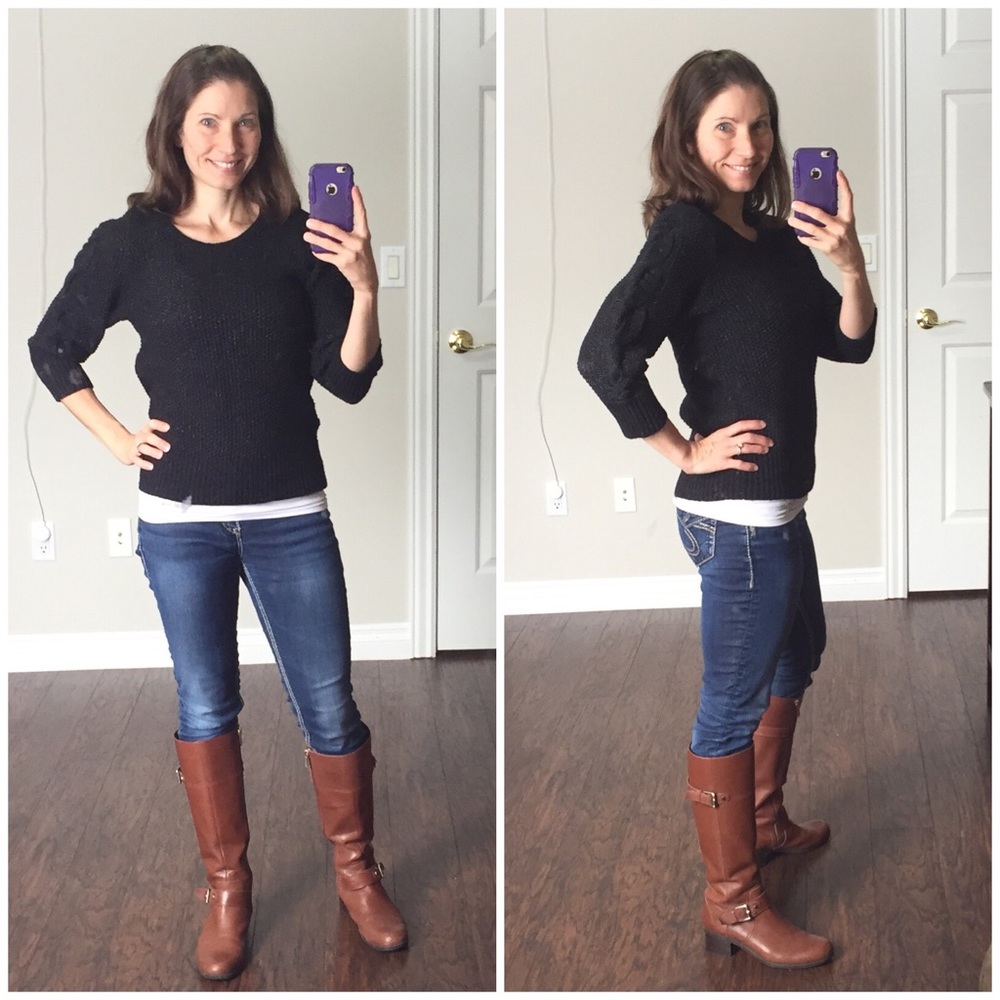 🔹Ann Taylor black and silver sweater - Picture 7 of 8